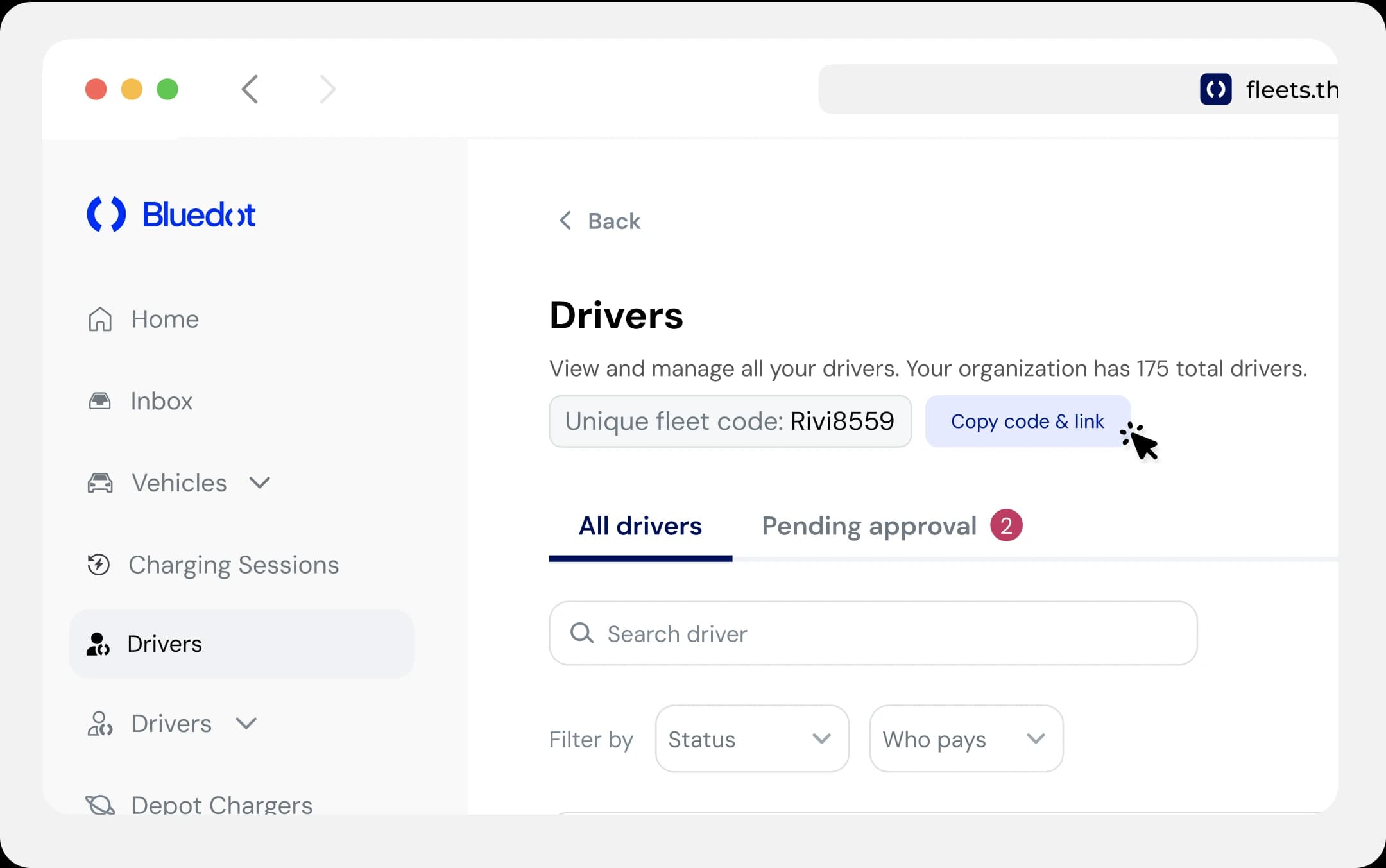 Fleet dashboard
